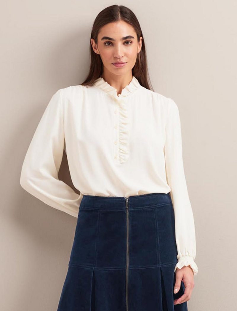 Erin Silk Shirt - Cream