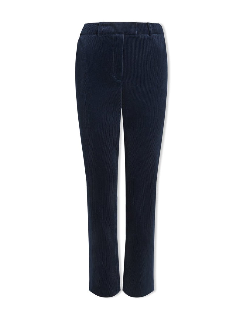 Tatum Corduroy Tapered Trouser - Navy