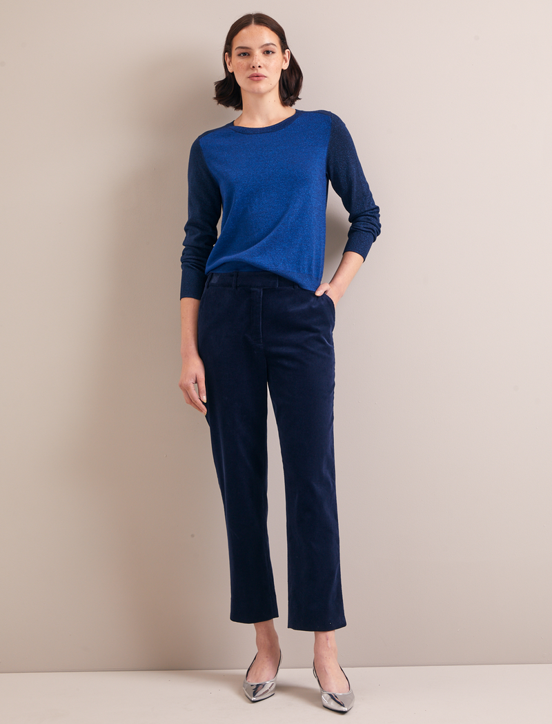 Remi Lurex Jumper - Blue