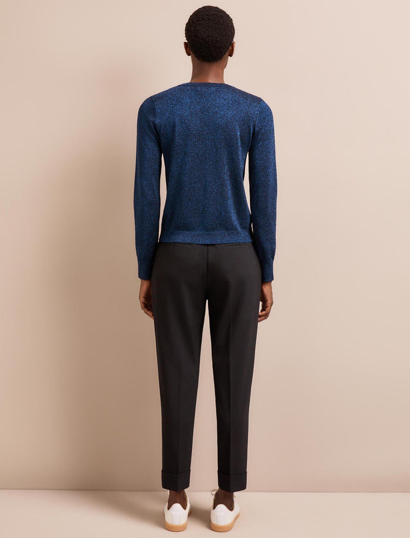 Colette Lurex Jumper - Blue