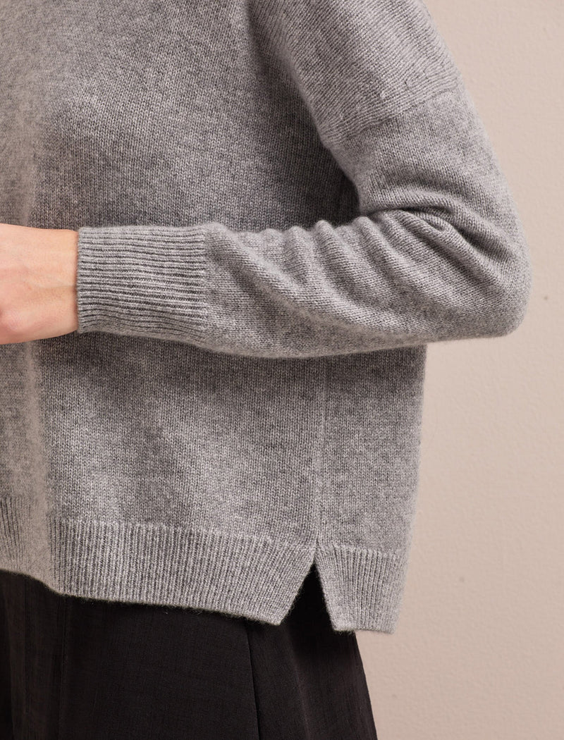 Johanna Cashmere Jumper - Grey Melange