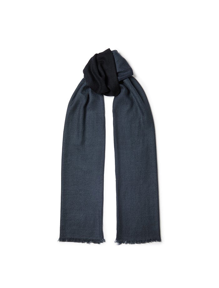 Sidney Wool Scarf - Navy Ombre