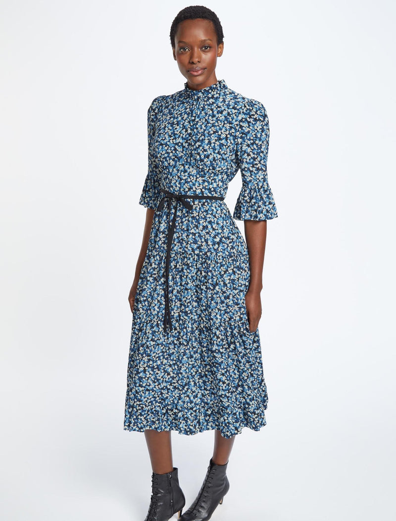 Eloise Maxi Dress - Blue Blossom Print