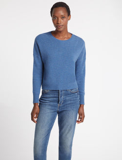 Lainey Cashmere Jumper - Mid Blue