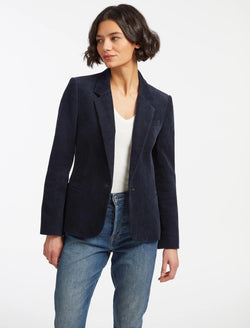 Leo Corduroy Blazer - Navy