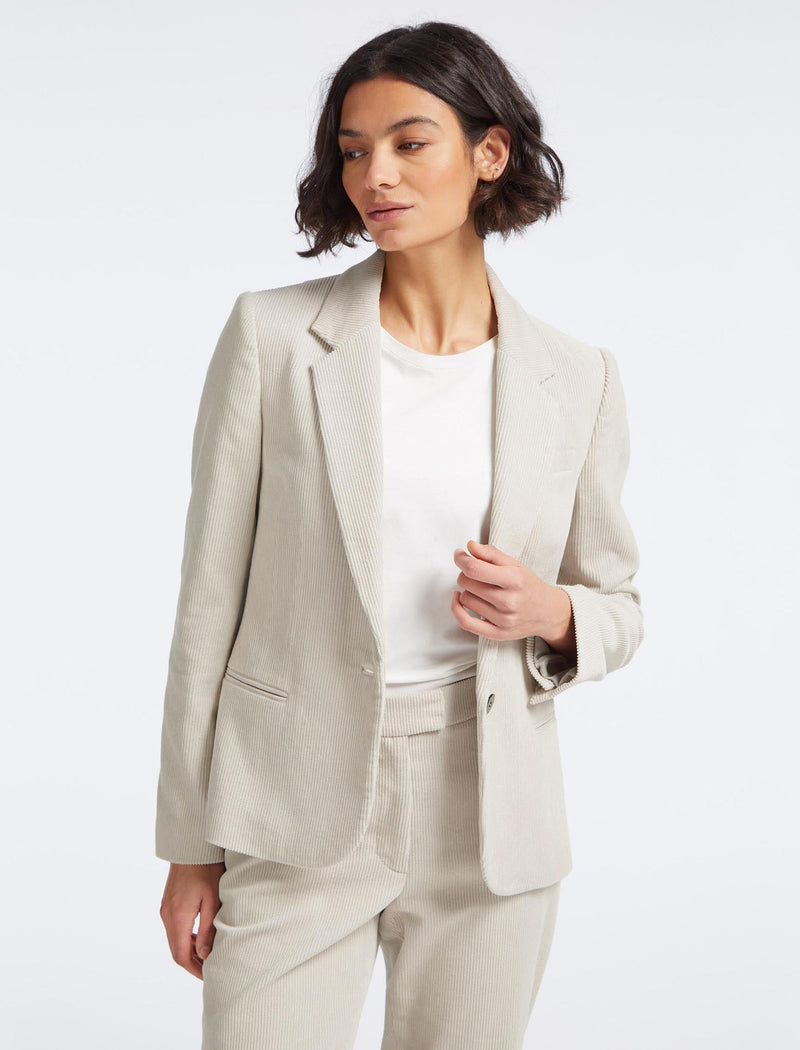 Leo Corduroy Blazer - Stone