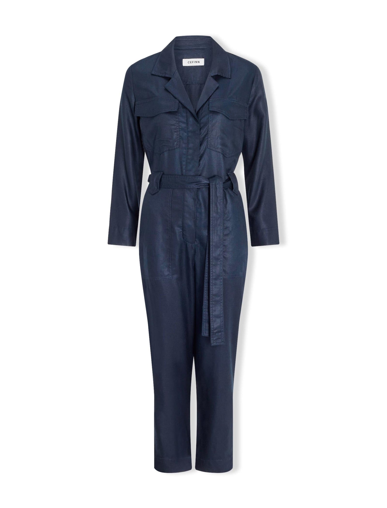 Navy blue utility jumpsuit online