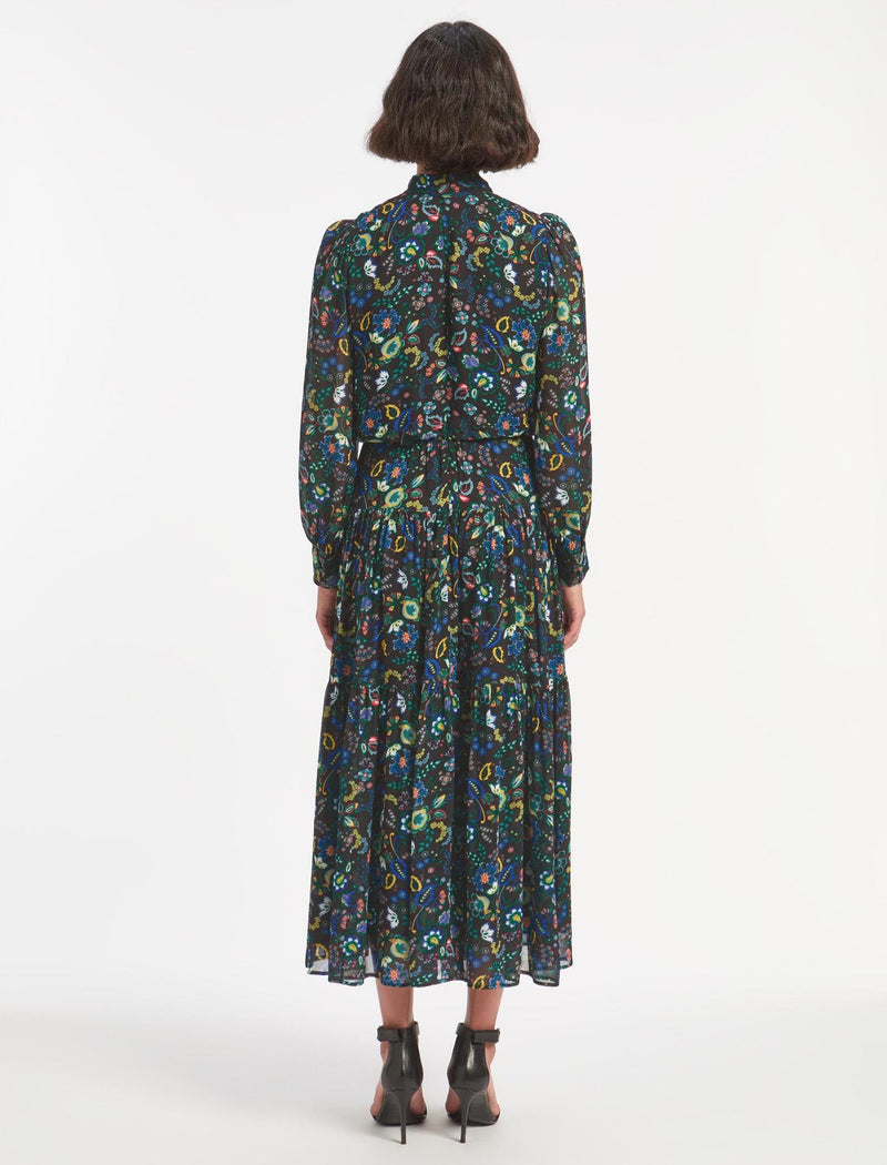 Lorni Maxi Dress - Multi Coloured Large Floral Print