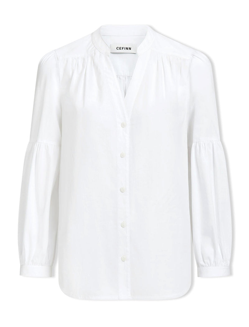 Ella Organic Cotton Shirt - White