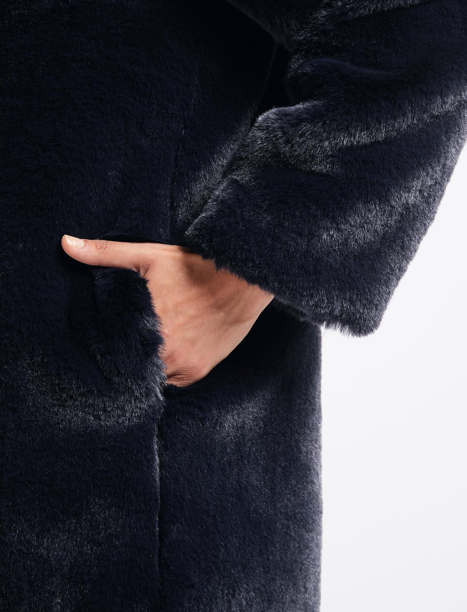 Velvet mina coat navy top