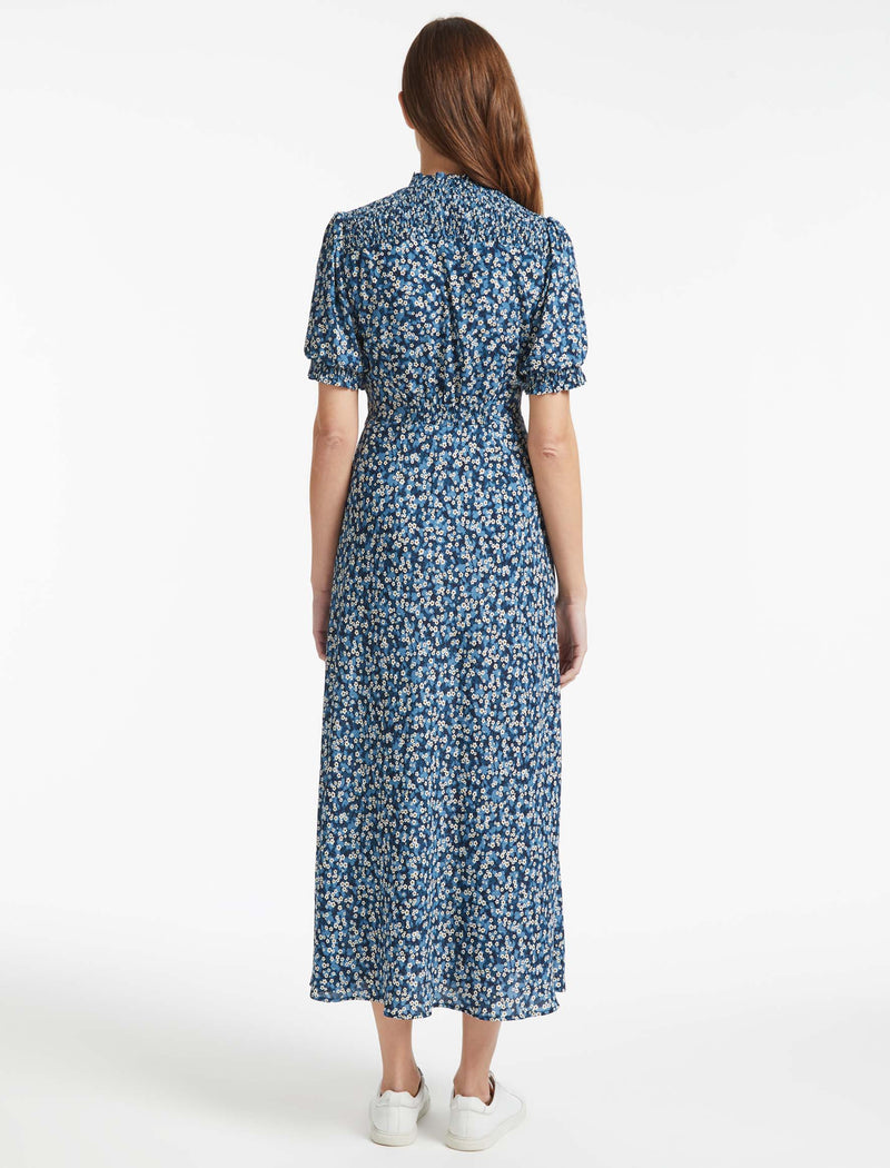 Irina Maxi Dress - Blue Blossom Print